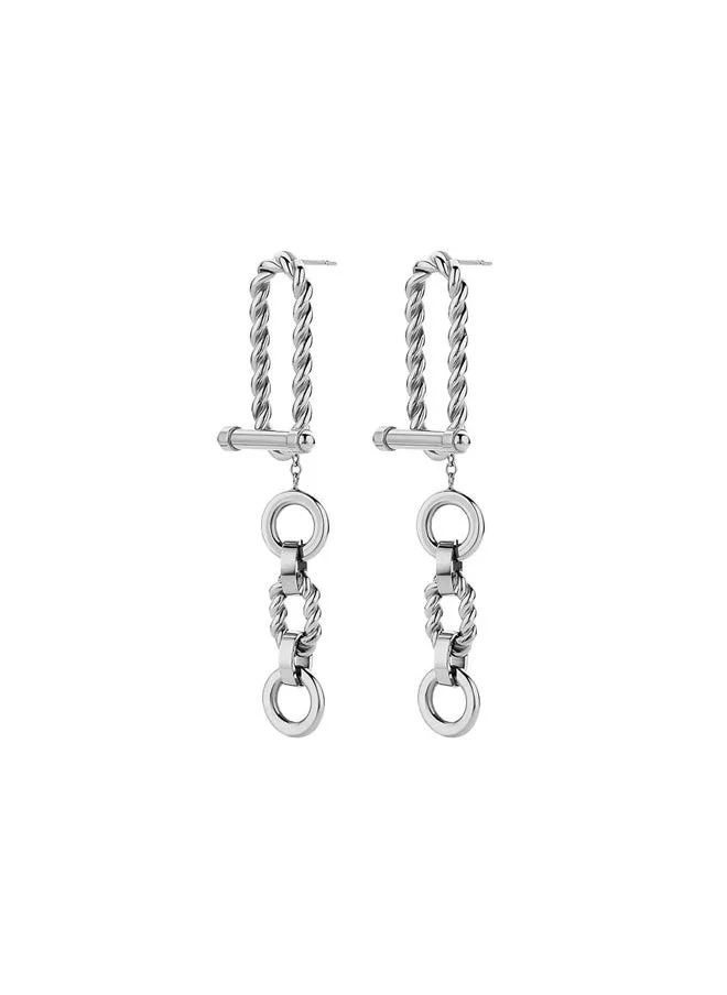 CERRUTI 1881 Chiara Silver Sophisticated and Stylish Women's Earrings