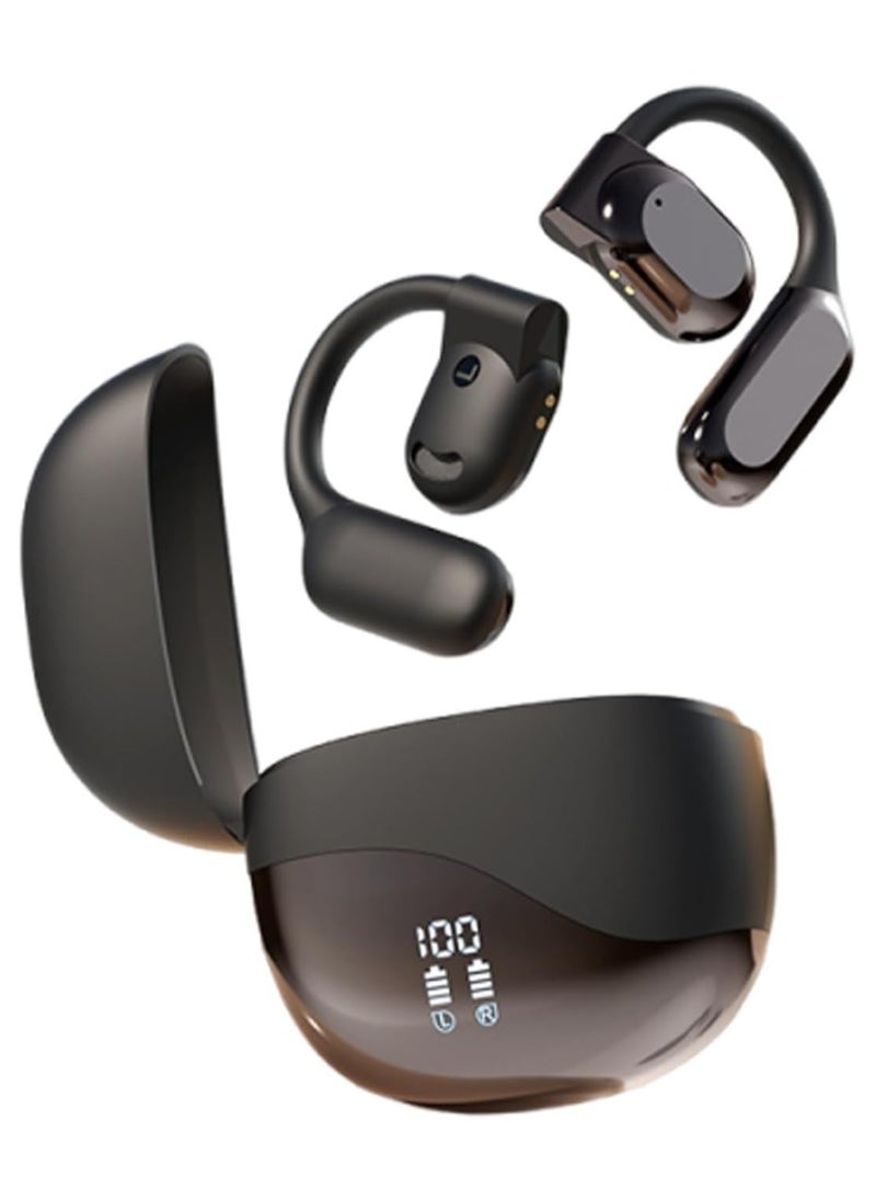 lekikpo - Ai Translating Ear Buds, Wireless Bluetooth Translation Earbuds, 144 Languages Play Music Bluetooth Over-Ear Earbuds Treble Translation in Real Time for Travel Business Learning(A-Black) - Image 1