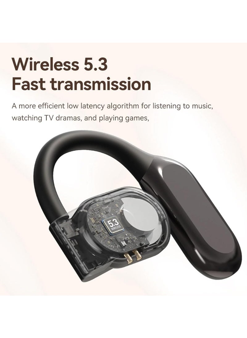lekikpo - Ai Translating Ear Buds, Wireless Bluetooth Translation Earbuds, 144 Languages Play Music Bluetooth Over-Ear Earbuds Treble Translation in Real Time for Travel Business Learning(A-Black) - Image 1