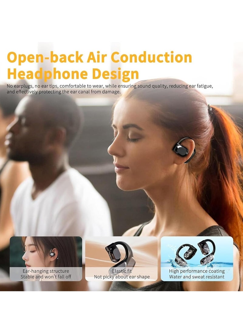 lekikpo - Ai Translating Ear Buds, Wireless Bluetooth Translation Earbuds, 144 Languages Play Music Bluetooth Over-Ear Earbuds Treble Translation in Real Time for Travel Business Learning(A-Black) - Image 1