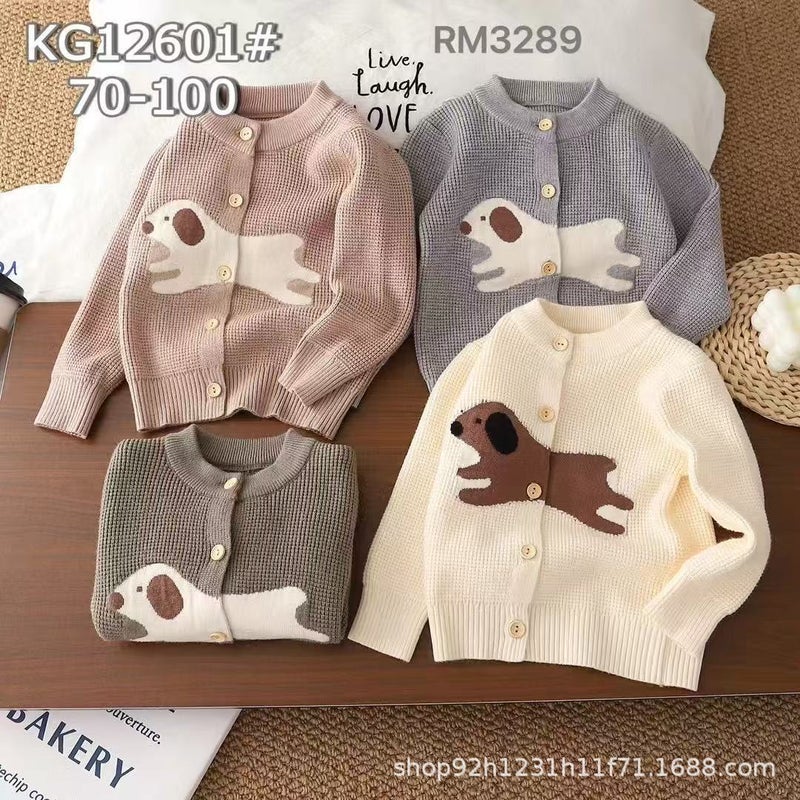 2025 Children'S Knitted Sweater Single-Breasted Cardigan Spring & Fall Knitted Sweater New Korean Style Jacket Color Matching Western Style Boy - Image 4