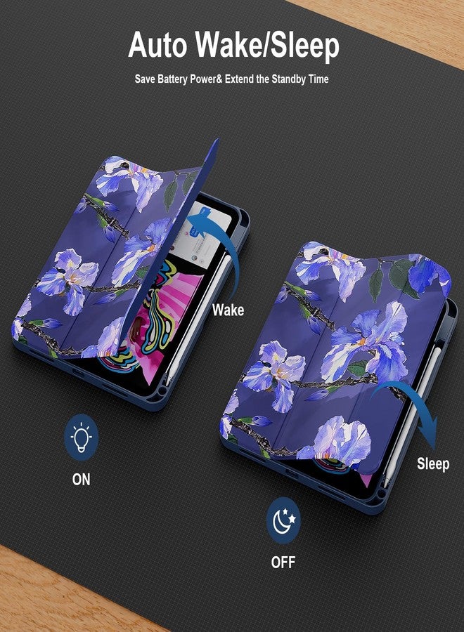 Lainergie Case for iPad (A16) 11th Generation 11-inch 2025, iPad 10th Generation 10.9-inch 2022, Shockproof Cover with Auto Sleep/Wake and Pencil Holder, Flower - Image 5