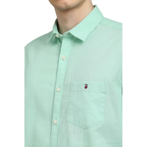 LOUIS PHILIPPE قميص لويس فيليب للرجال من القطن بتصميم ضيق (LRSFNSLBF66707_أخضر، 44) - Image 4