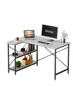 Home Gallery L Shaped Desk with Shelves 120 cm Reversible Corner  - Image 2