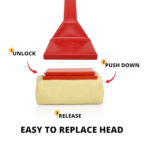 Grill Rescue BBQ Replaceable Cleaning Head, Bristle Free - Durable and Unique Grill Tools for Cast Iron or Stainless-Steel Grates, Barbecue Cleaner (Replaceable Head) - Image 2