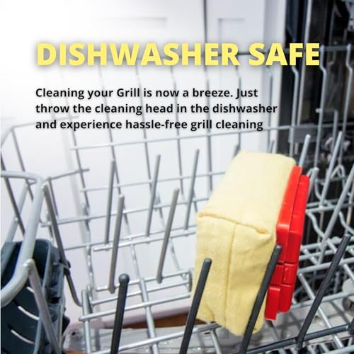 Grill Rescue BBQ Replaceable Cleaning Head, Bristle Free - Durable and Unique Grill Tools for Cast Iron or Stainless-Steel Grates, Barbecue Cleaner (Replaceable Head) - Image 4