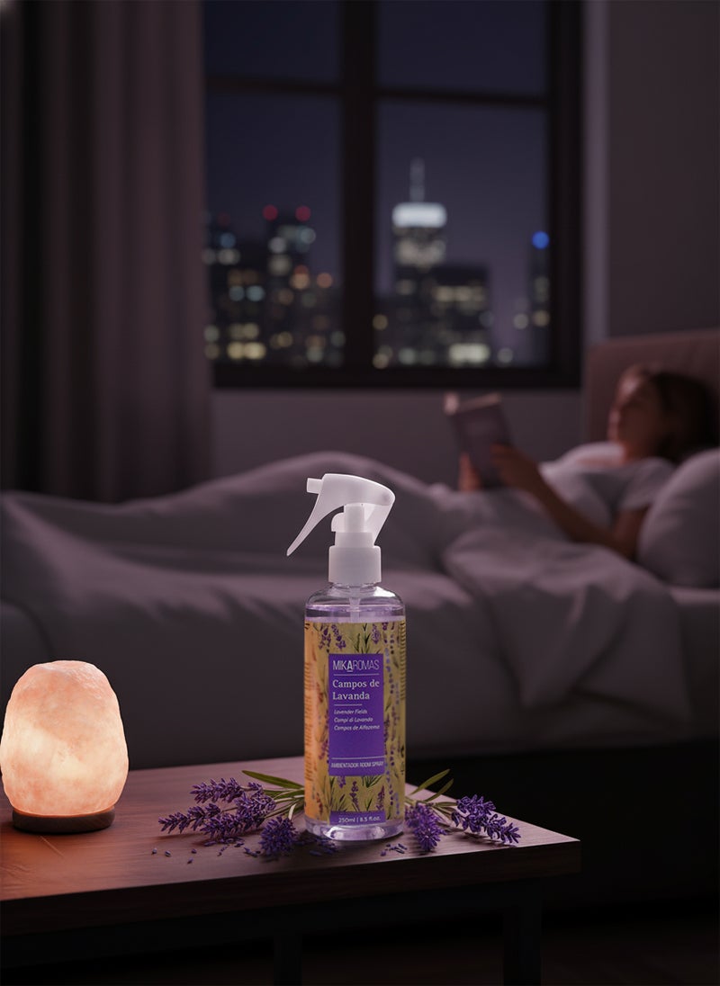 Mikaromas Room Spray  Lavender Fields, 250ml | Long-Lasting Home & Office Air Freshener | Soothing Floral Lavender Aroma for Relaxation, Stress Relief & Fresh, Inviting Ambience - Image 5