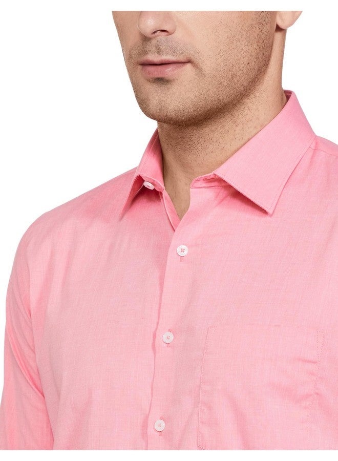 Van Heusen Men's Slim Fit Shirt (VHSFBSLBW95057_Red - Image 2
