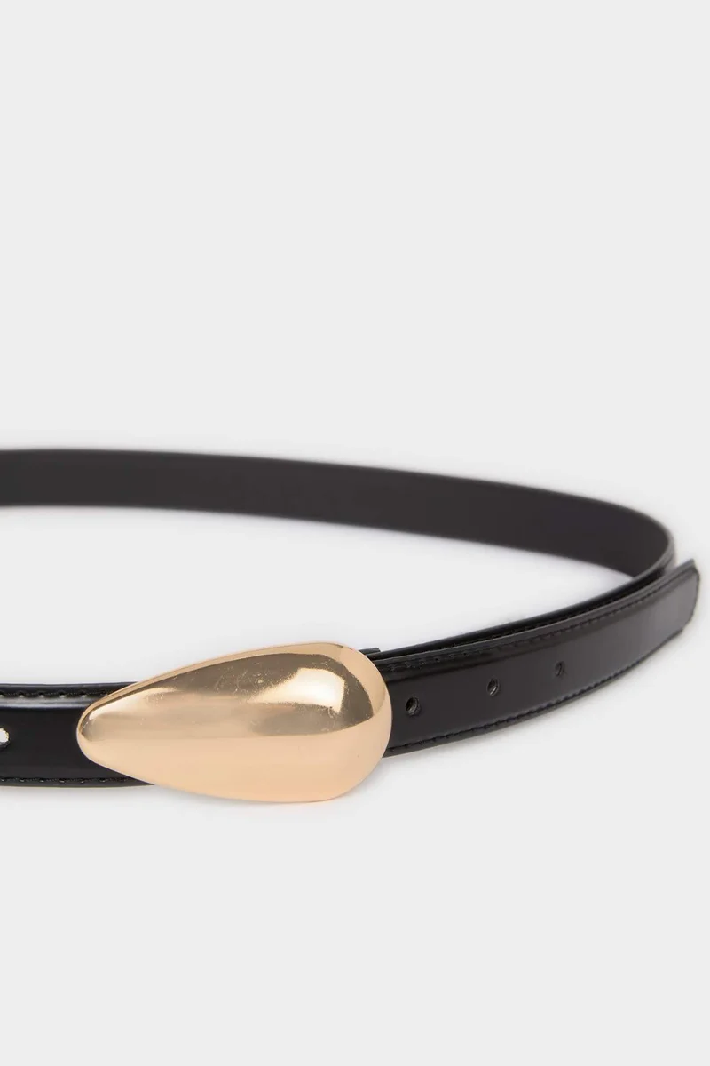 DeFacto Woman Rectangle Clasp Faux Leather