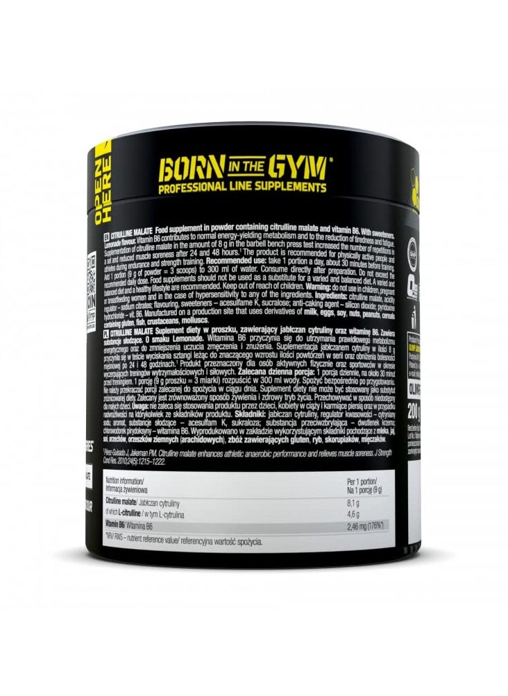 Olimp - Citrulline Malate, Lemonade Flavour,200g - Image 1