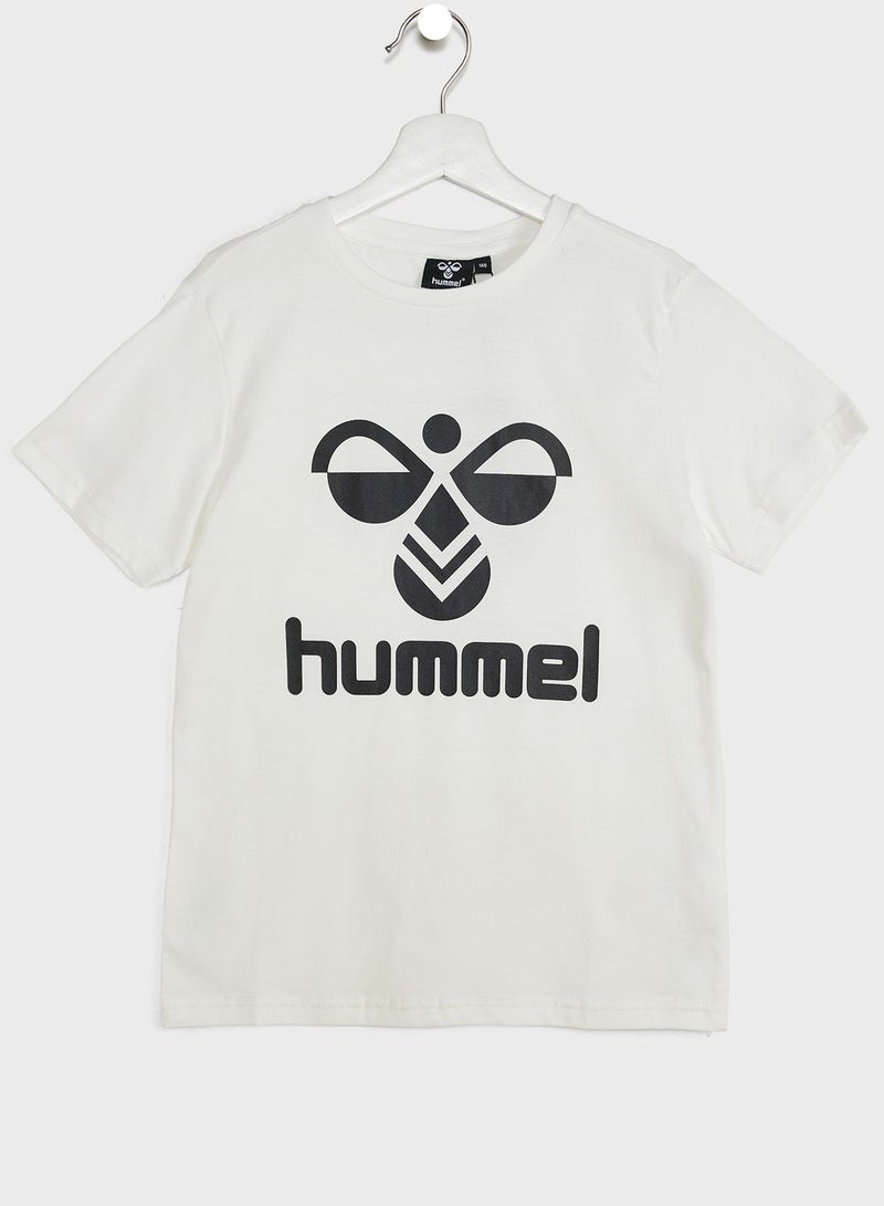 Hummel Kids Tres Logo T-Shirt - Image 1