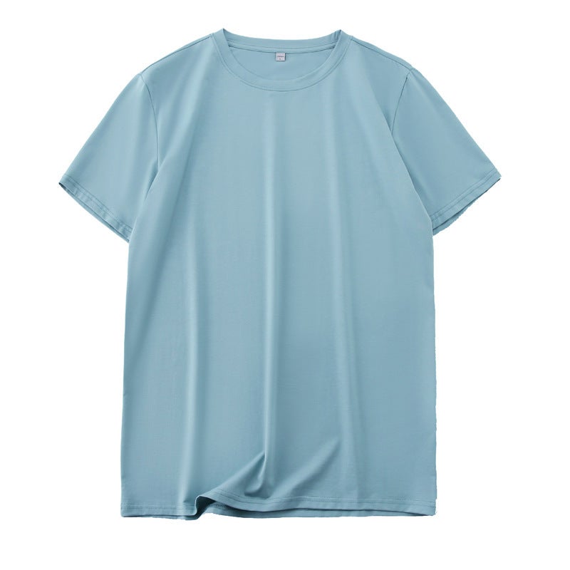Source Manufacturer Short-Sleeved T-Shirt Summer Cool Silk Skating Silk Men's Clothes Loose Thin Half-Sleeved Men's Korean Style T-Shirt - Image 1