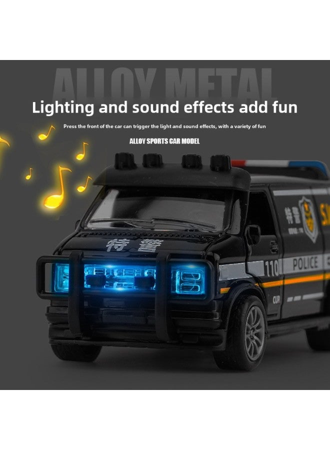 Net Red Live Broadcast Children's Toy Boy Simulation Alloy Car Model Ambulance Back Toy Car Model Clip Doll Machine-Color:{ic Alloy Live} Special Precision Model  - Image 3