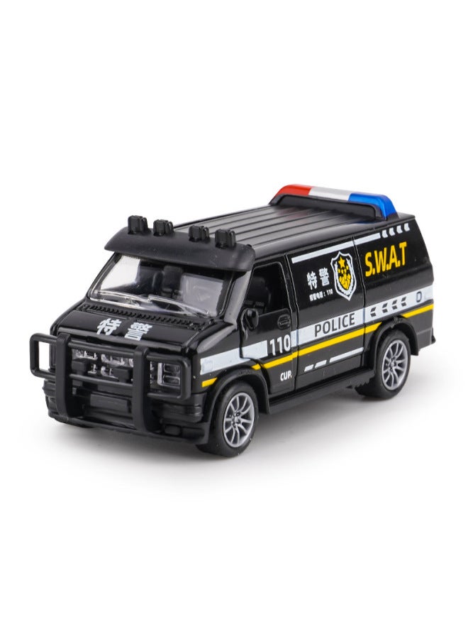 Net Red Live Broadcast Children's Toy Boy Simulation Alloy Car Model Ambulance Back Toy Car Model Clip Doll Machine-Color:{ic Alloy Live} Special Precision Model  - Image 1