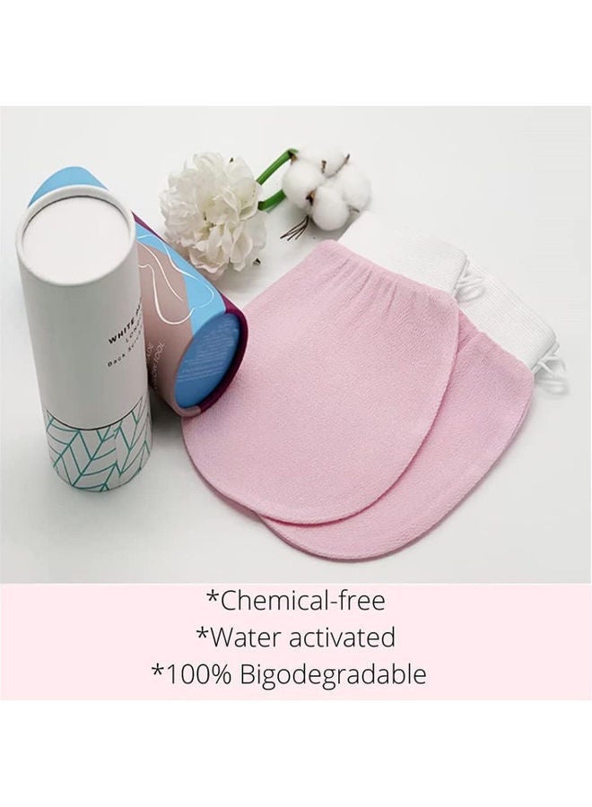 2-Piece Korean Body Scrub Mitt Gloves Pink 2grams - Image 5