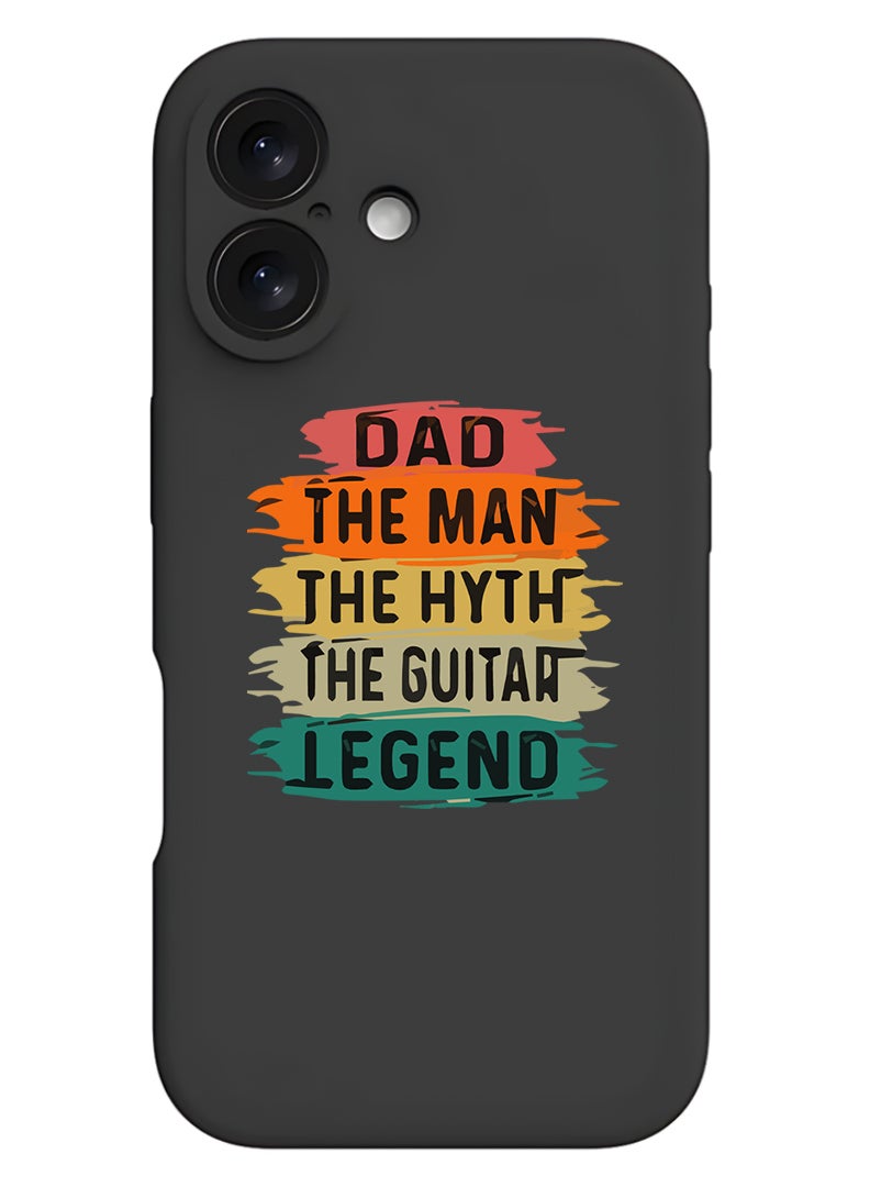 Theodor Protective Slim Fit Case Liquid Silicone Cover with Full Body Protection Anti-Scratch Shockproof Case For Apple iPhone 17 (Black) Dad-01 - Image 1