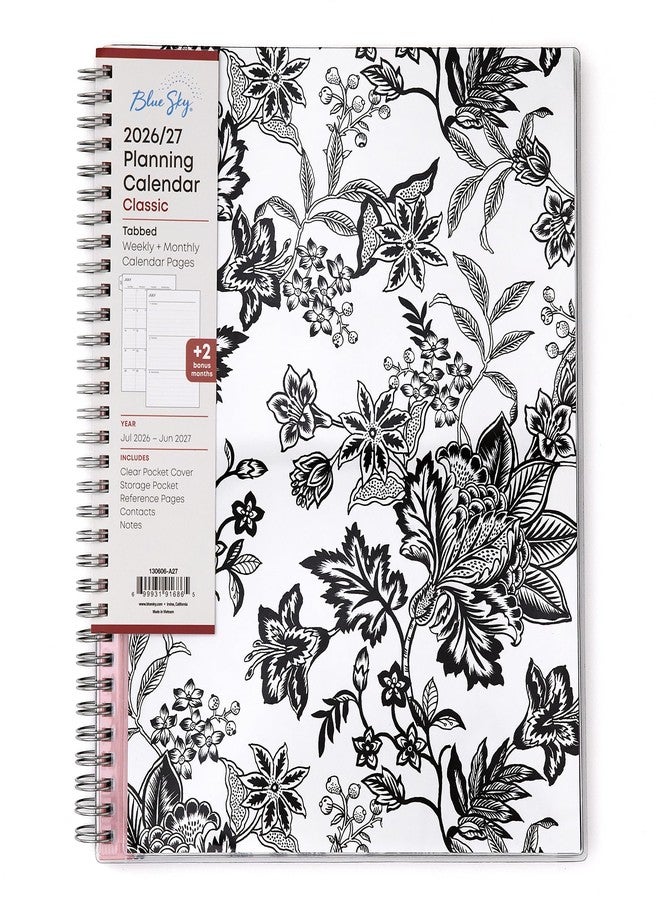 Blue Sky 2026-2027 Weekly and Monthly Academic Year Planner Calendar, July 2026 - June 2027, 8.5" x 11", Flexible Pocket Cover, Wirebound, Storage Pocket, Analeis - Image 1