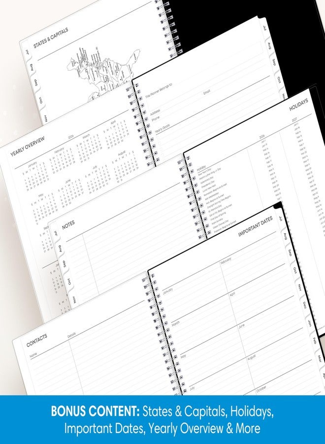 Blue Sky 2026-2027 Weekly and Monthly Academic Year Planner Calendar, July 2026 - June 2027, 8.5" x 11", Flexible Pocket Cover, Wirebound, Storage Pocket, Analeis - Image 5