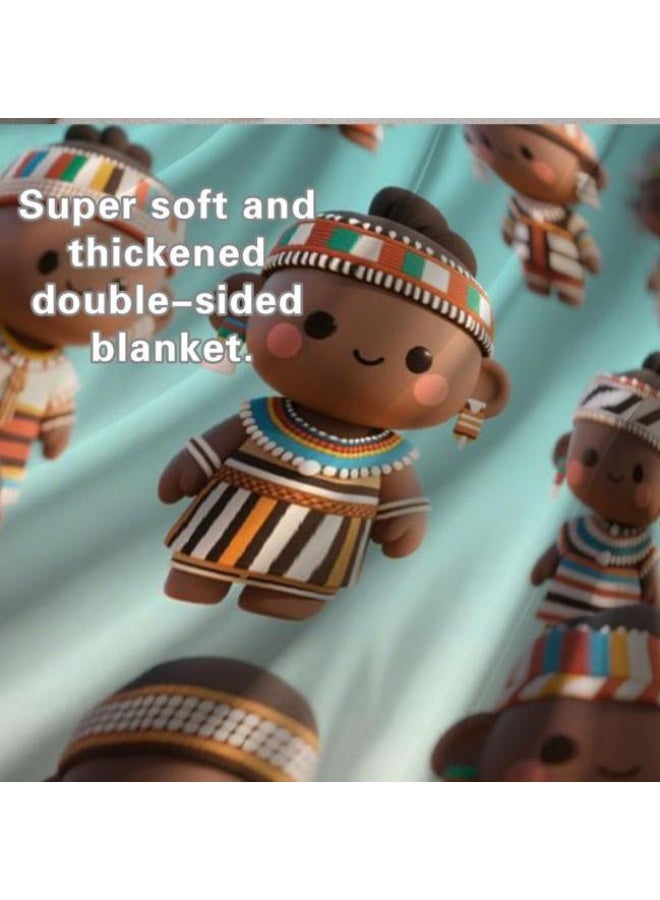 عام بطانية رقيقة من الفانيلا الكرتونية للأطفال والرضع (دافئة ومريحة، ومناسبة للنوم والألعاب) 70 سم * 100 سم - Image 5