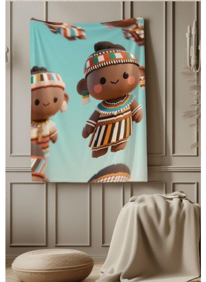 عام بطانية رقيقة من الفانيلا الكرتونية للأطفال والرضع (دافئة ومريحة، ومناسبة للنوم والألعاب) 70 سم * 100 سم - Image 2