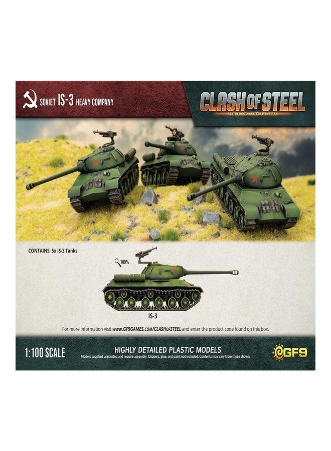 Gale Force Nine Clash of Steel: Tabletop Tank Battles - Soviet is-3 Heavy Company - Image 3