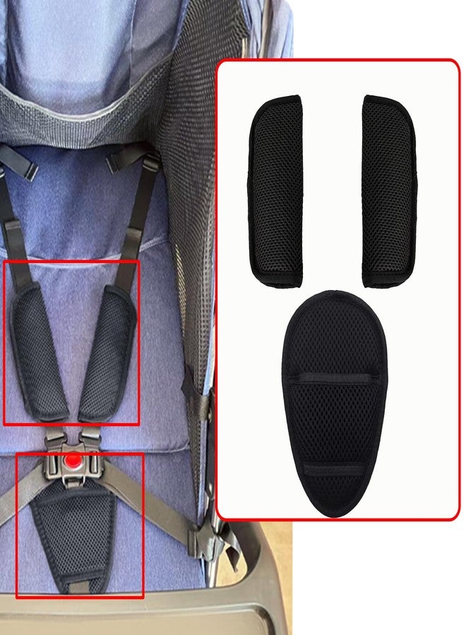 Anglepingping 3 Pack Car Seat Strap Covers,Car Seatbelt Crotch Cushion for Newborns Infants Kids, Car Seat Belt Kit for Toddlers,Universal Seat Belt Strap Covers - Image 5