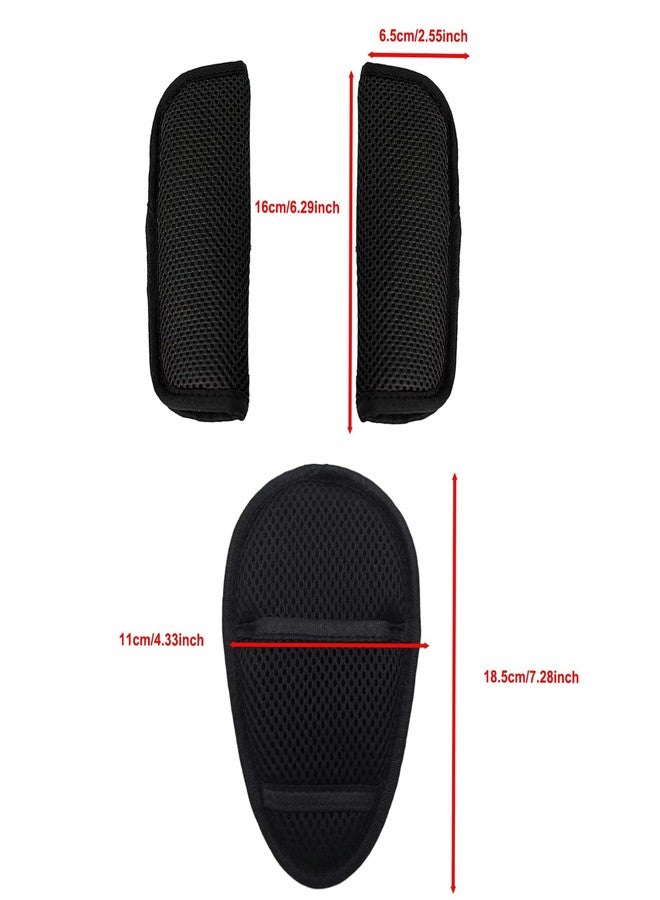 Anglepingping 3 Pack Car Seat Strap Covers,Car Seatbelt Crotch Cushion for Newborns Infants Kids, Car Seat Belt Kit for Toddlers,Universal Seat Belt Strap Covers - Image 2