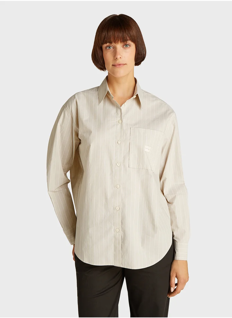 كالفن كلاين جينز Striped Relaxed Shirt