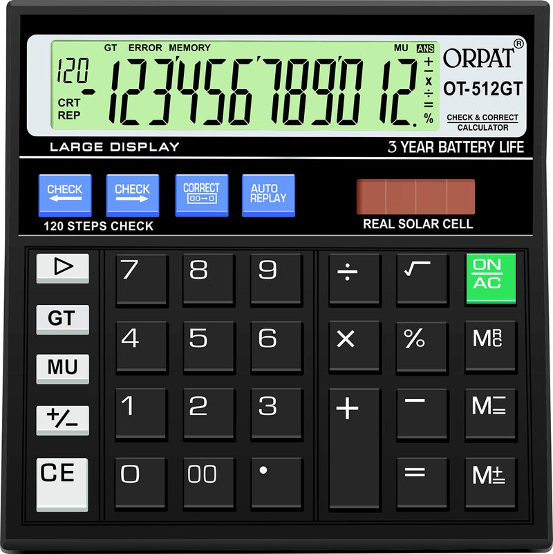 Orpat OT-512GT Calculator (Black) - Image 1