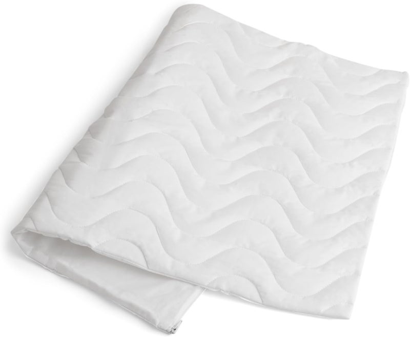 Mediflow Quilted Pillow Protector - Zippered Protection Against Dust and Allergens, White, 1'8" x 2'4" - Image 1