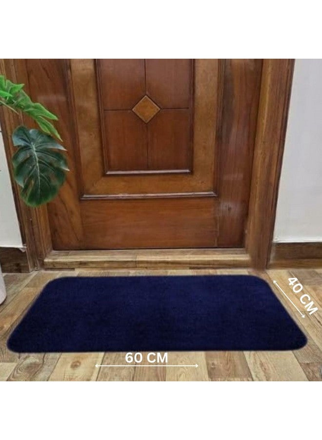 MAXOSHINE Microfiber Bathroom Mat Anti Skid-Highly Absorbent Super Soft Door Mats for Home Kitchen Living Room-2000 GSM Floor Mat-40 x 60 cm (Blue) - Image 4