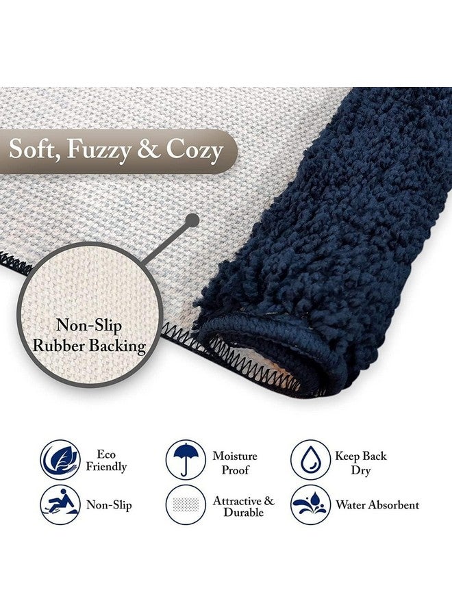 MAXOSHINE Microfiber Bathroom Mat Anti Skid-Highly Absorbent Super Soft Door Mats for Home Kitchen Living Room-2000 GSM Floor Mat-40 x 60 cm (Blue) - Image 5