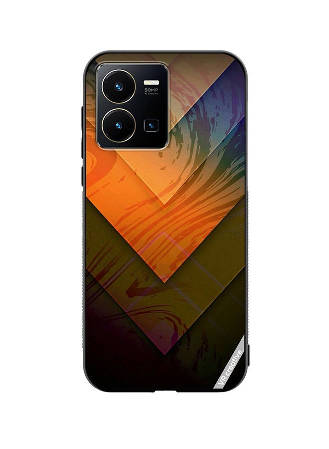 غطاء حماية لهاتف Vivo Y35 بتصميم قوام متعدد الألوان