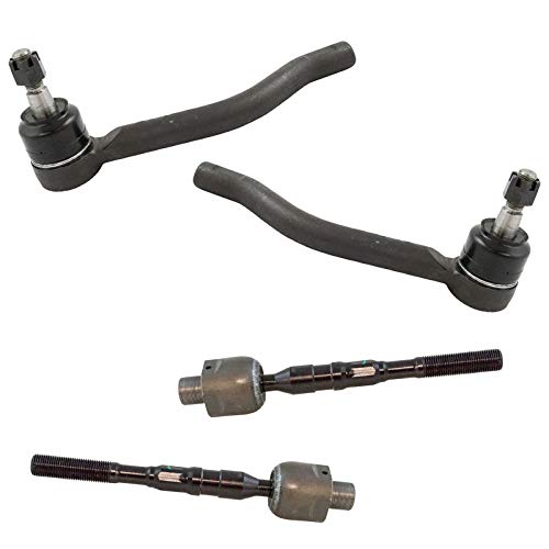 TRQ Front Inner and Outer Tie Rod Set Compatible with 2013 INFINITI JX35 2014-2019 QX60 2013-2020 Nissan Pathfinder - Image 1