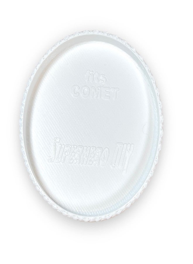Superhero DIY Flexible Reusable Lid compatible with Comet Cleanser | Fits snugly on powder cleanser can | Cover for cans like Comet cleaner cans (White) - Image 5