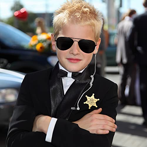 YOTNUS Ring Wedding Bearer Gifts Ring Wedding Security Sun Glasses, Security Badge and EarPiece Cosplay - Image 3