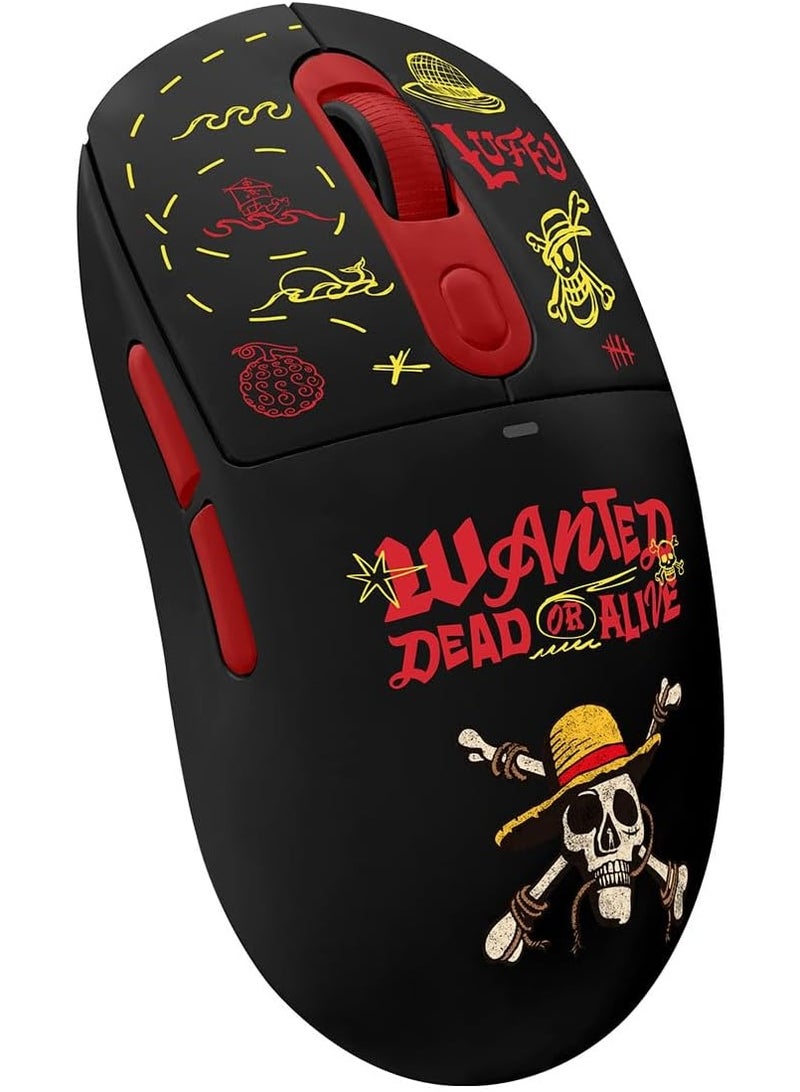 Gamertek Basalt Wireless Gaming Mouse – Luffy Edition, Tri-Mode Connectivity, 55g Lightweight Design, PixArt 24,000 DPI Sensor - Image 2