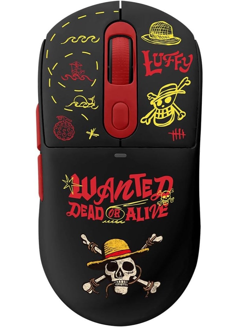 Gamertek Basalt Wireless Gaming Mouse – Luffy Edition, Tri-Mode Connectivity, 55g Lightweight Design, PixArt 24,000 DPI Sensor - Image 1