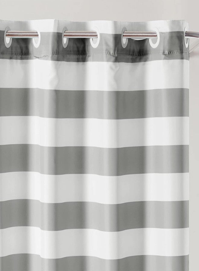 Hookless Cabana Stripe Shower Curtain with Peva Liner - Image 3