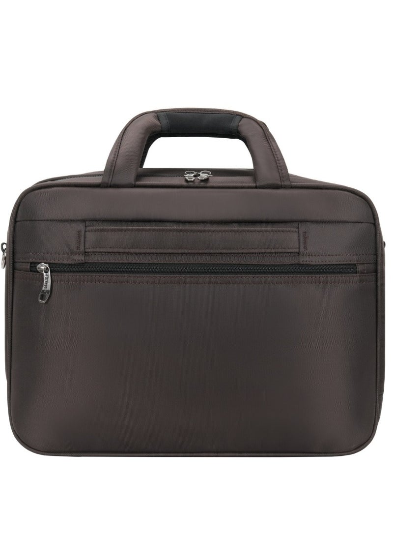 Stargold Laptop Bag, Premium 15.6" Business Briefcase With Multiple Compartments, Padded Shoulder Strap, And Water-Resistant Material, Brown  - Image 2