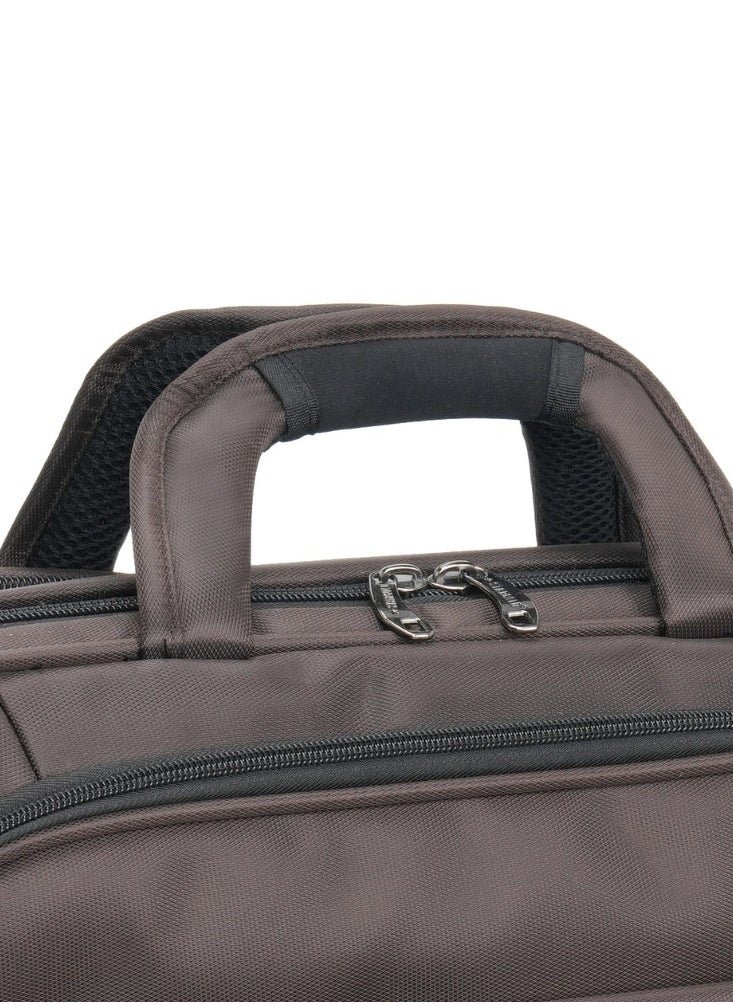 Stargold Laptop Bag, Premium 15.6" Business Briefcase With Multiple Compartments, Padded Shoulder Strap, And Water-Resistant Material, Brown  - Image 3