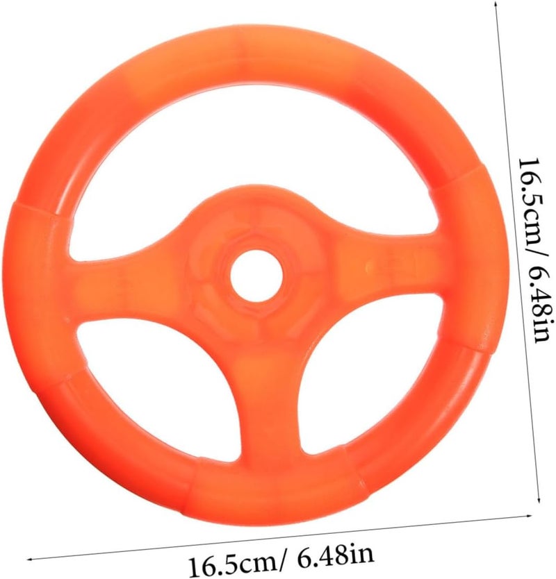 Vaguelly Toy Vehicle Steering Wheel Playground Steering Wheel Steering Wheel Simulated Driving Controller Swingset Steering Wheel Playground Toy Cartoon Drive Wheel Plastic - Image 4