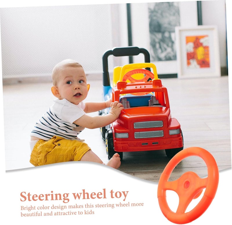 Vaguelly Toy Vehicle Steering Wheel Playground Steering Wheel Steering Wheel Simulated Driving Controller Swingset Steering Wheel Playground Toy Cartoon Drive Wheel Plastic - Image 3
