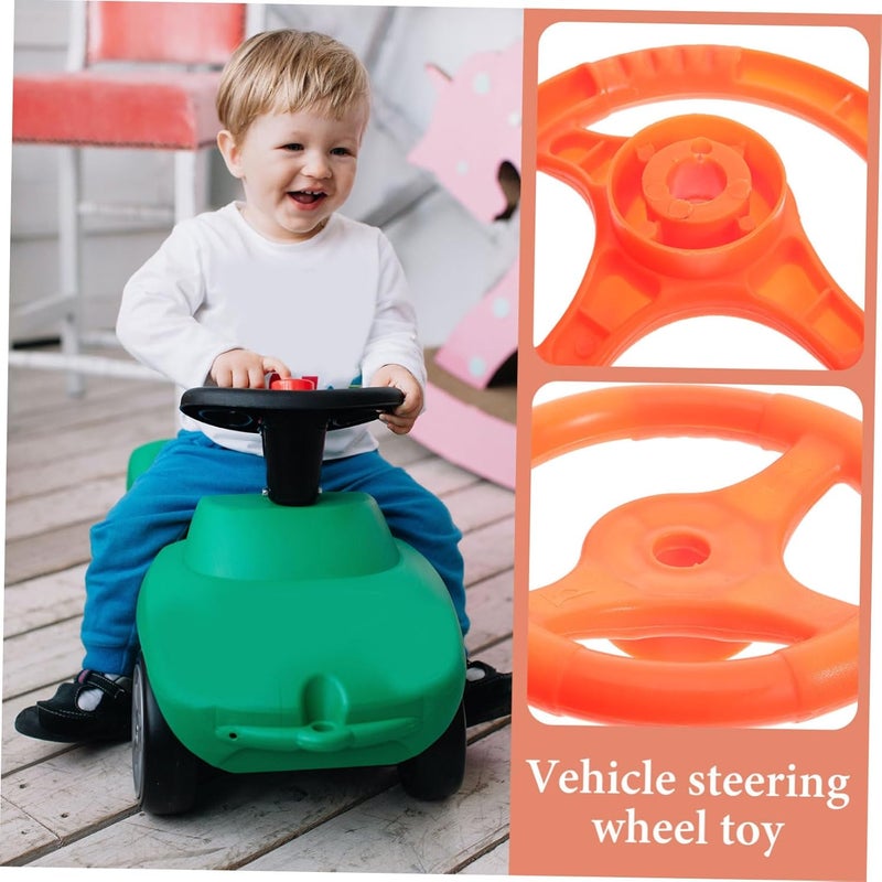 Vaguelly Toy Vehicle Steering Wheel Playground Steering Wheel Steering Wheel Simulated Driving Controller Swingset Steering Wheel Playground Toy Cartoon Drive Wheel Plastic - Image 2