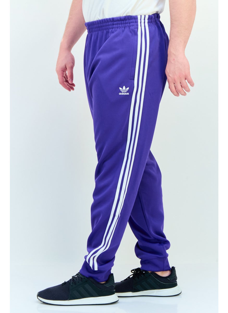 adidas Originals - Men Slim Fit Brand Logo Outdoor Track Pants, Energy Ink - Image 1