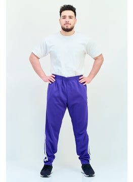 adidas Originals Men Slim Fit Brand Logo Outdoor Track Pants, Energy Ink  - Image 4