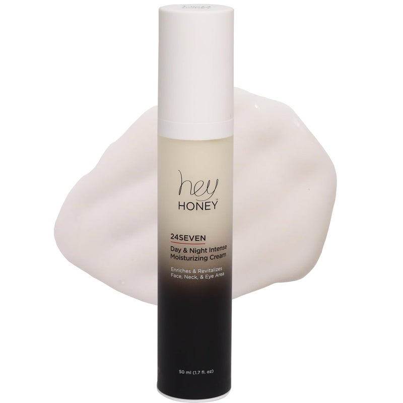 Hey Honey 24Seven Honey Day and Night Moisturizing Cream For Face, Neck & Eye Area | Rich Pro-Beautiful-Aging Intensely Hydrate and Reduce The Appearance Of Fine Lines and Wrinkles | 1.7 Oz - Image 1