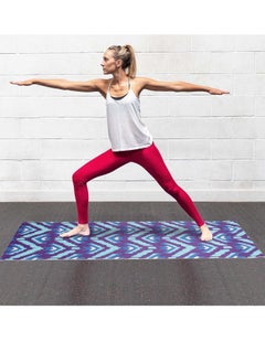 SportQ Premium 4mm Thick Non-Slip Yoga Mat with Attached Band Perfect for High Intensity Interval Training, Pilates, Yoga and Many Other Home Exercises by SportQ with Carrying Bag  - Image 5