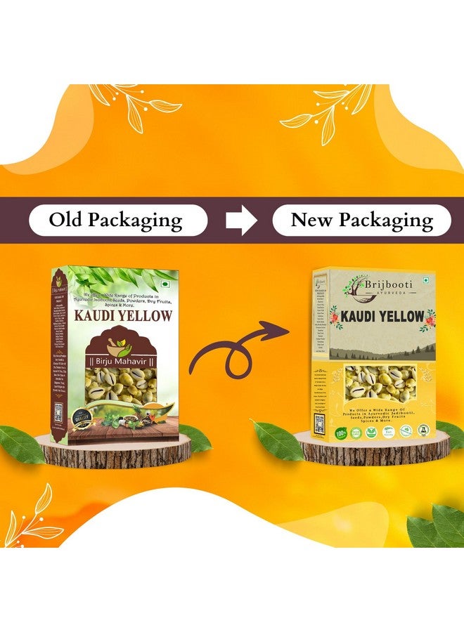 BrijBooti بريجبوتي بيلي كودي الطبيعي - كودي أصفر - كاوري أصفر - كودي - كاوري بيلي - مقالة لكسمي وديبالي بوجا (21 قطعة) - Image 2