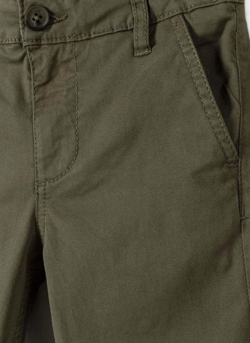 MINOTI Teen Boys Chino Trousers with Pockets and Tailored Fit